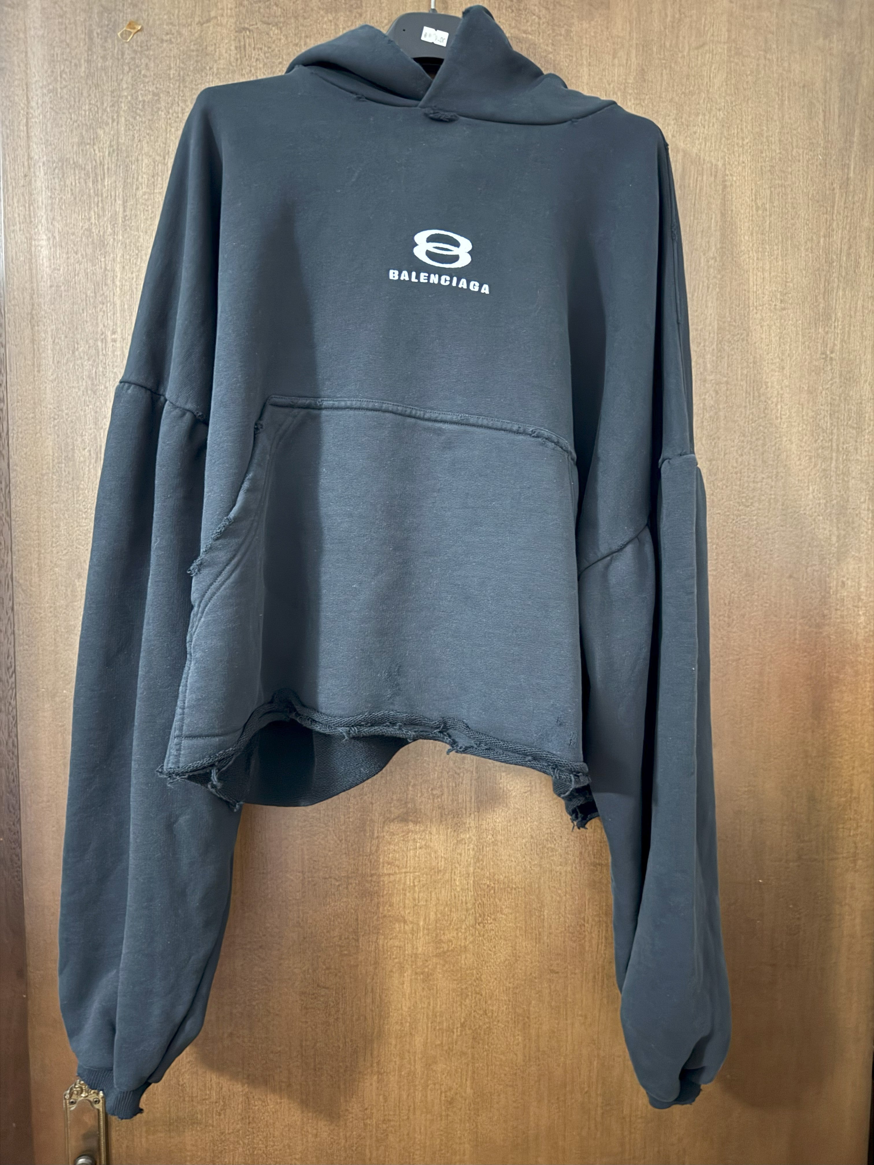 Balenciaga Cropped Hoodie – Unity Logo Sample