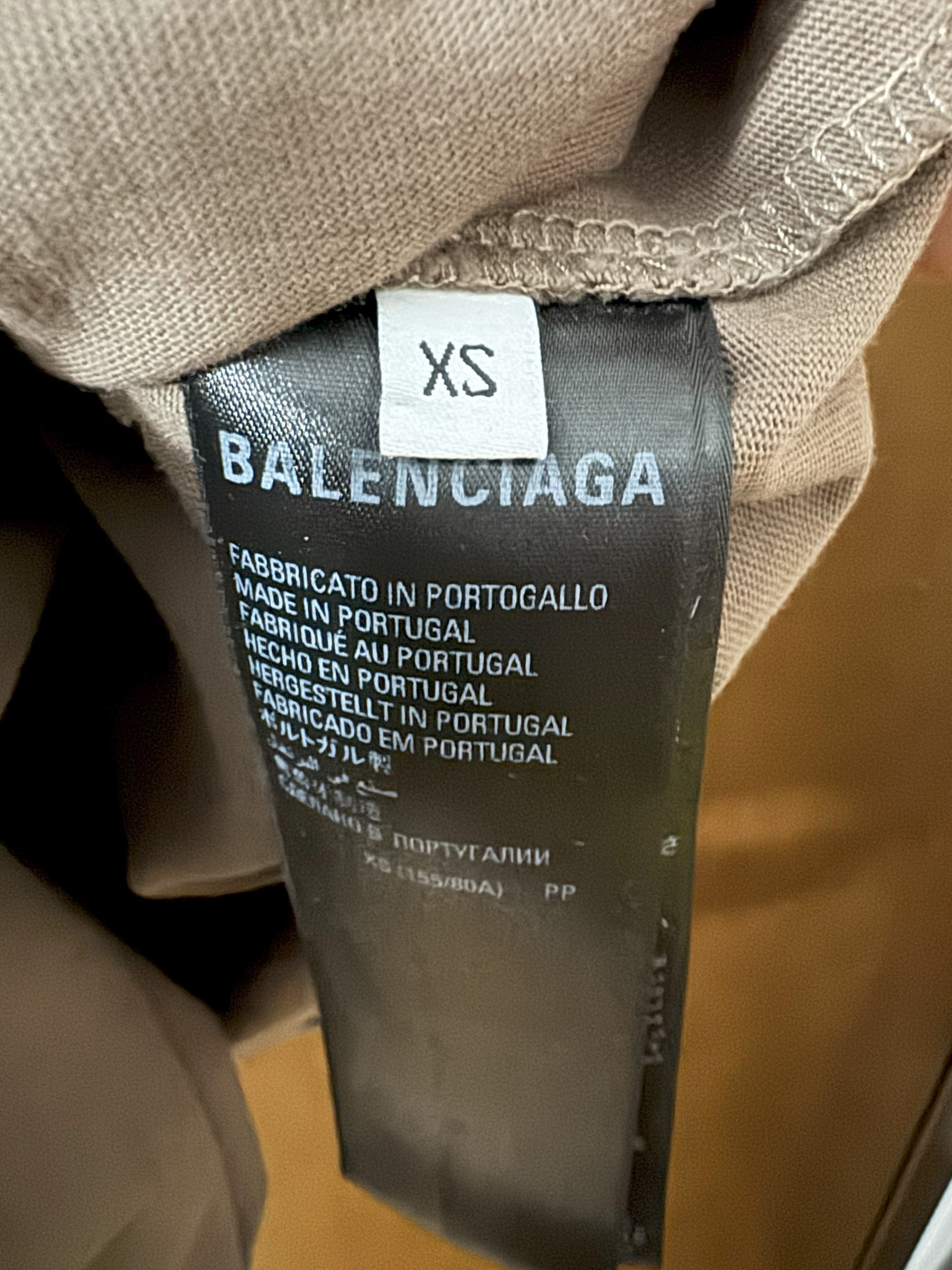 Balenciaga Caps Destroyed Flatground T-shirt