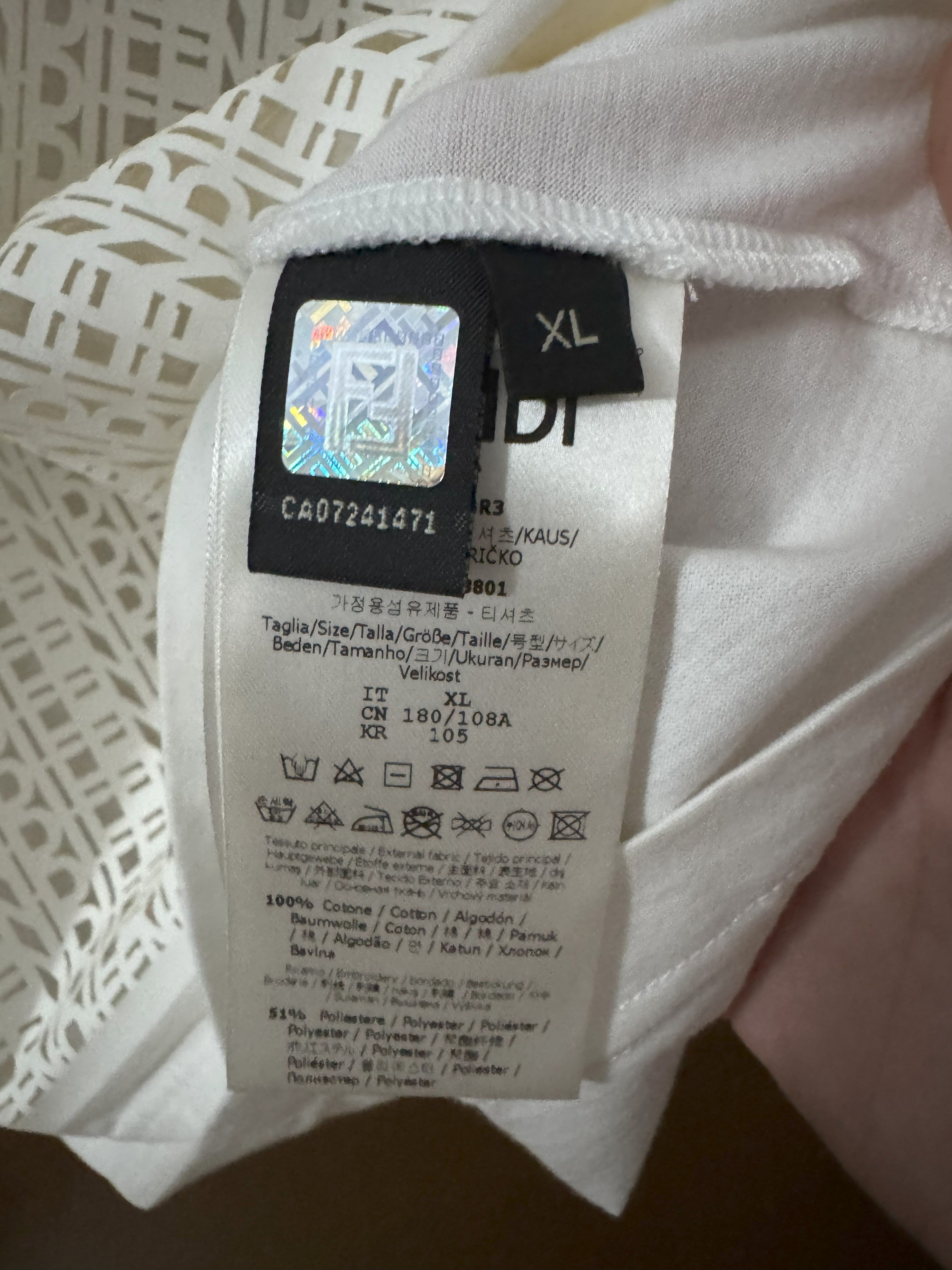 Fendi T-shirt – Semi-Transparent Front