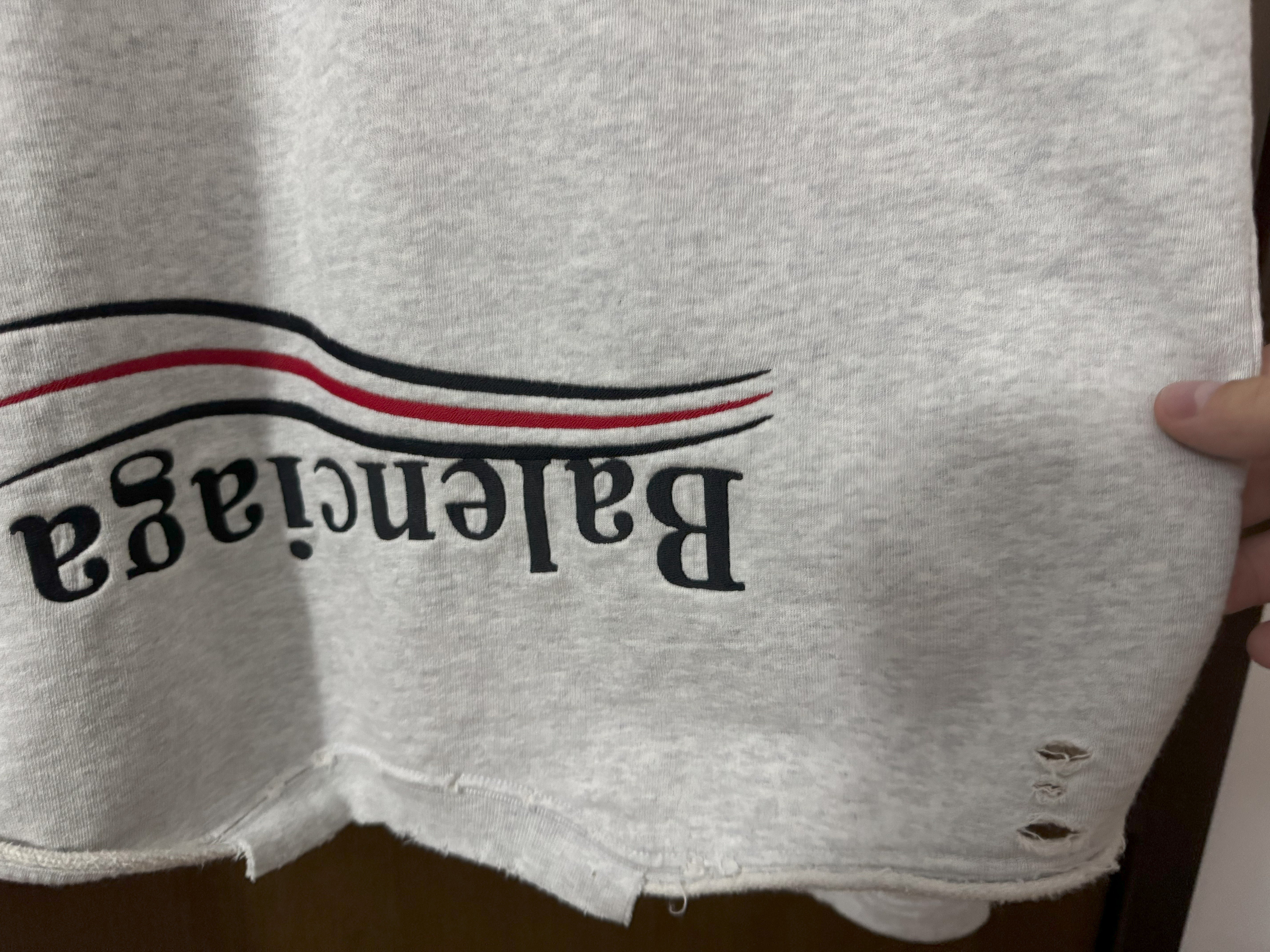 Balenciaga DIY College Hoodie – Distressed