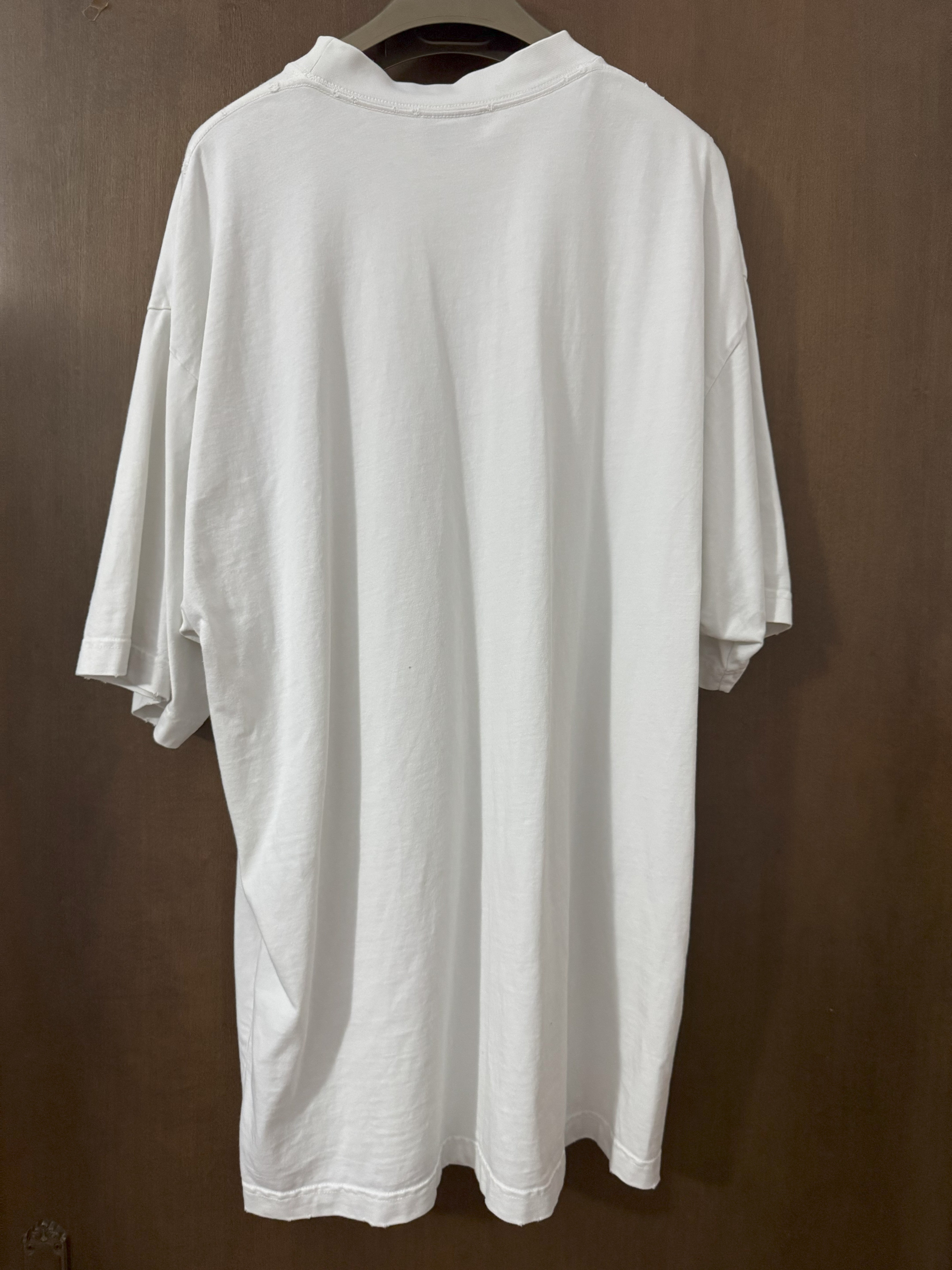 Balenciaga White DIY College T-Shirt