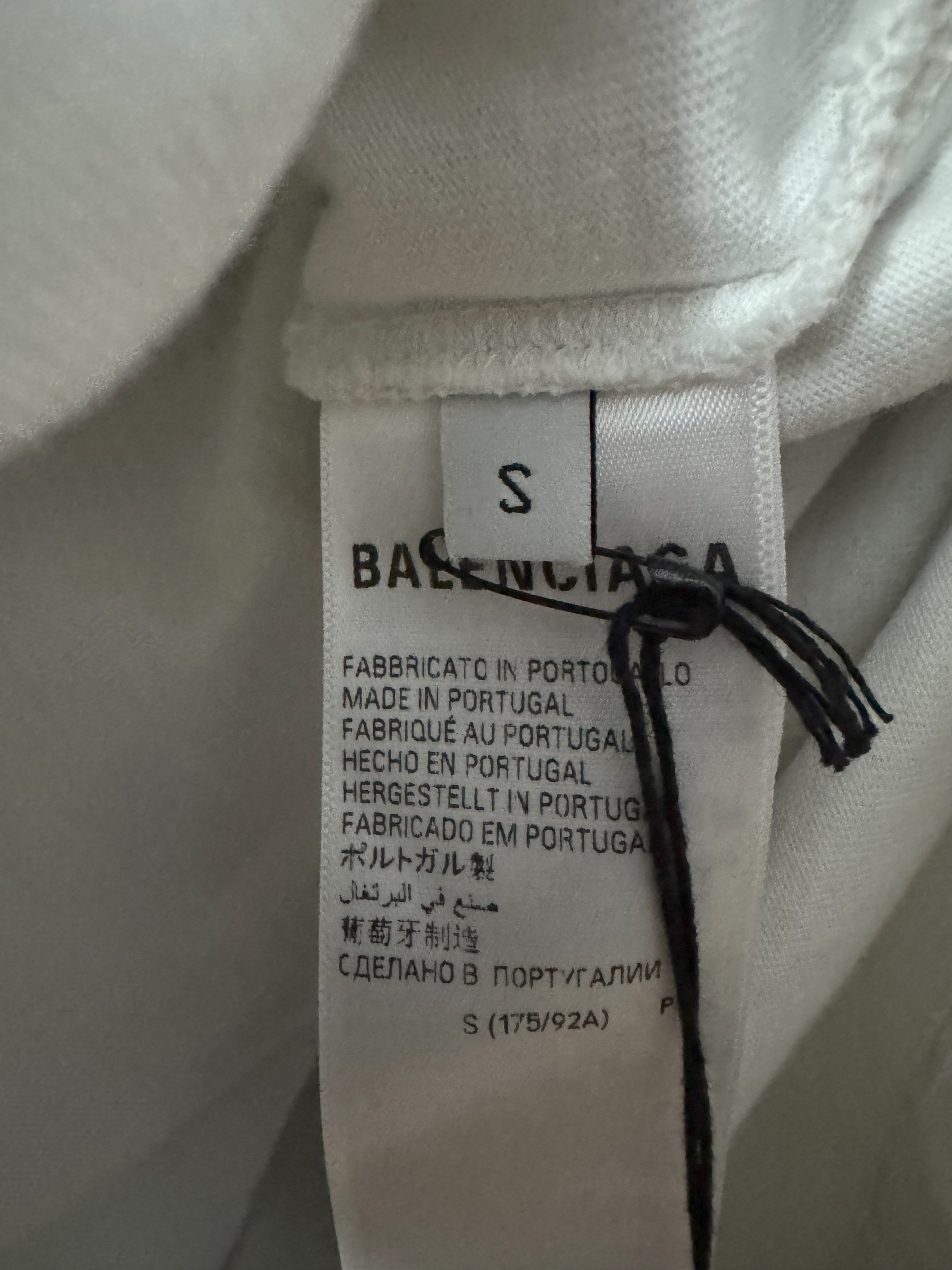 Balenciaga White DIY College T-Shirt